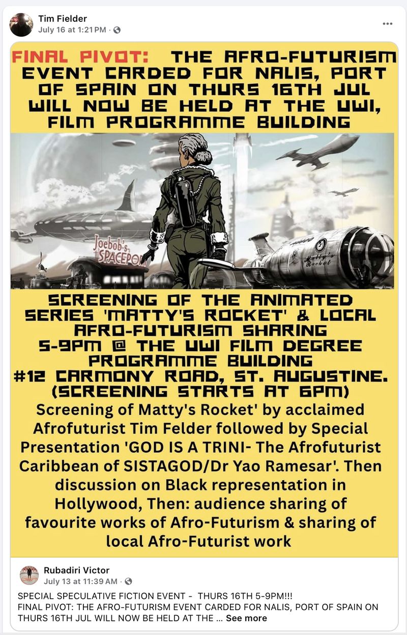 University of the West Indies Afrofuturism screening event